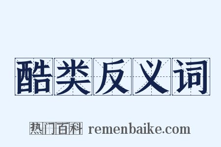 酷类反义词是什么意思的图片